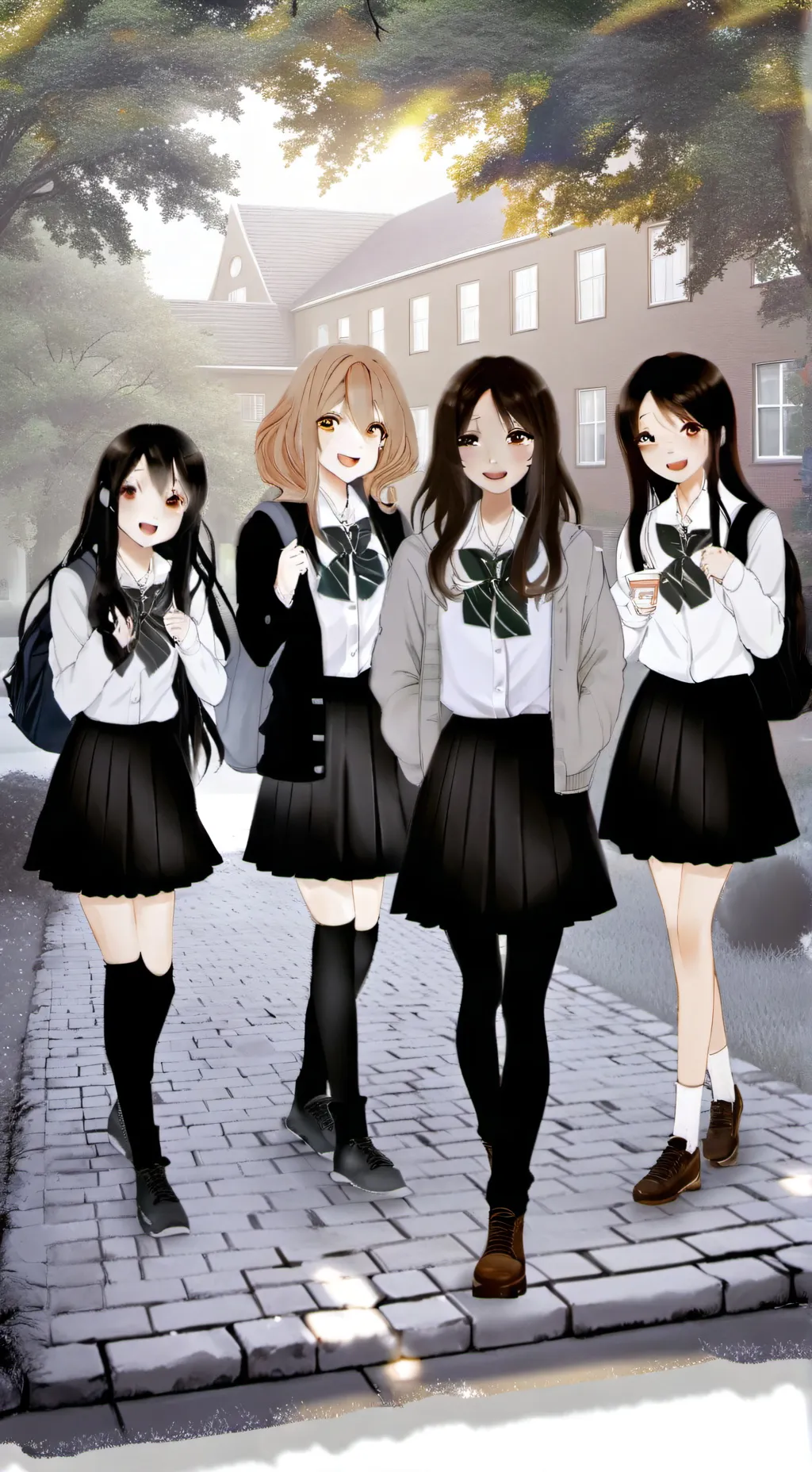 ai character: all girls school  background