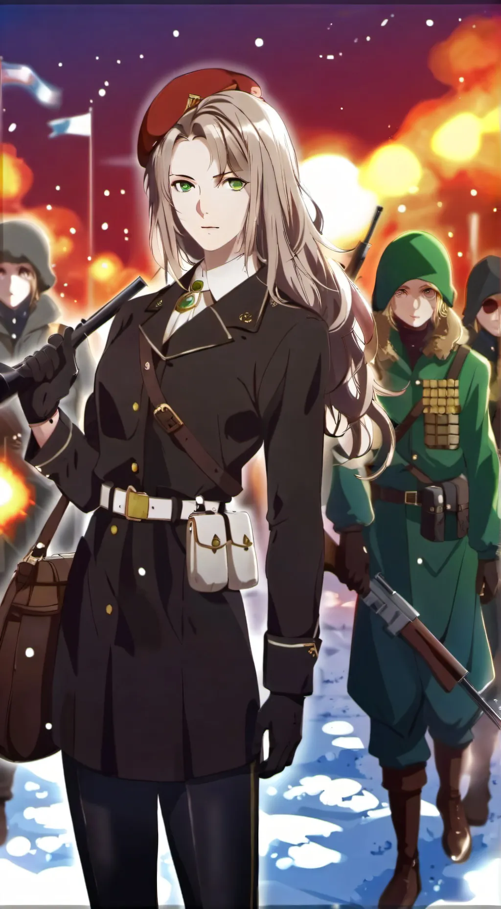 ai character: Commander Amelia  background