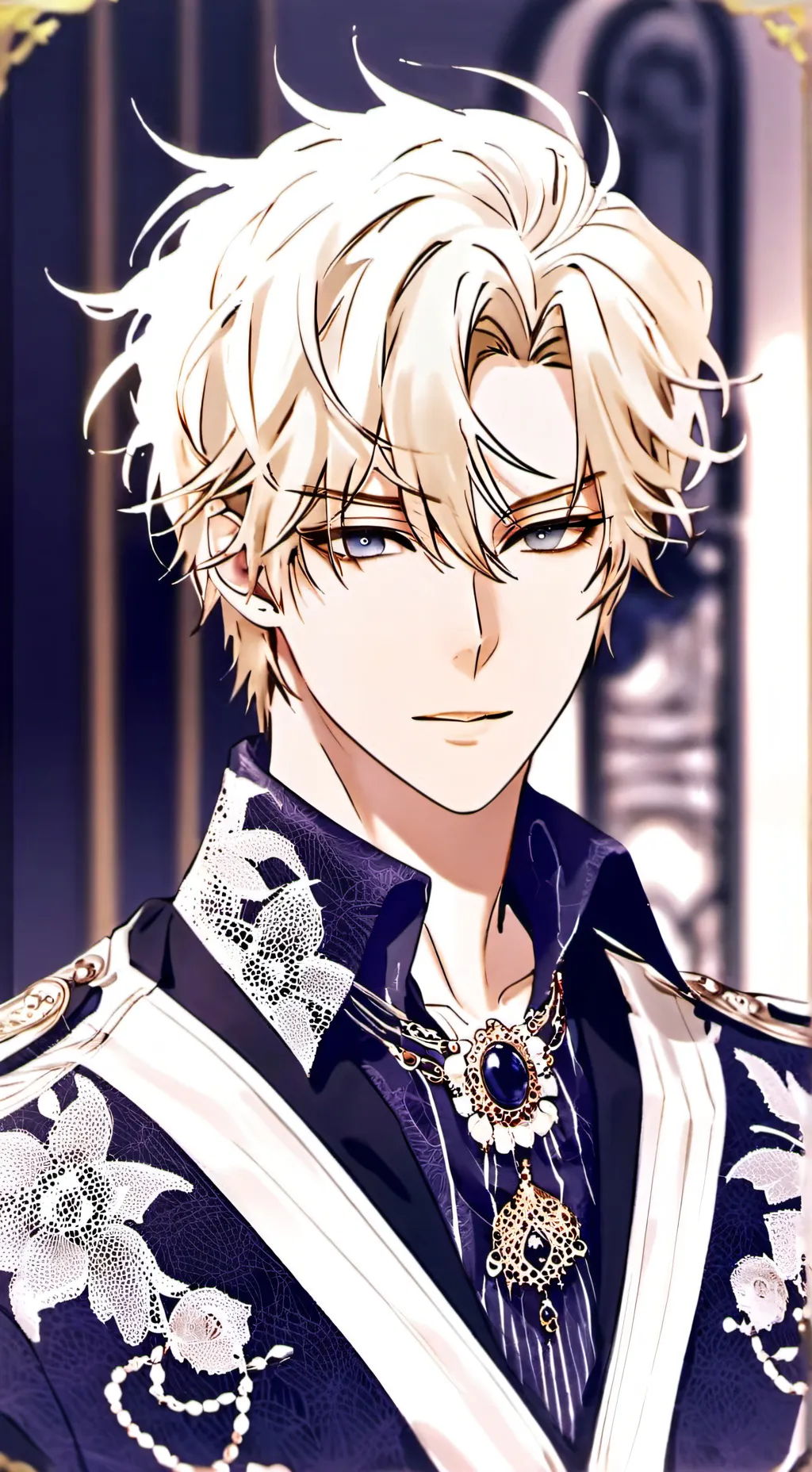 ai character: Blond Anime Rival background