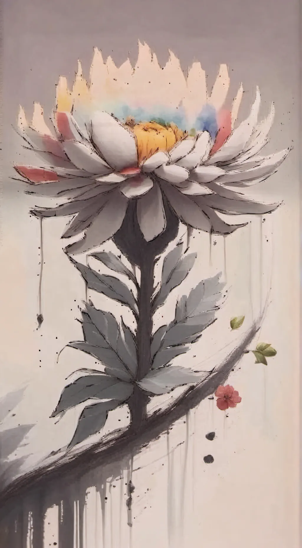 ai character: Dandy MAAADDDDDD background