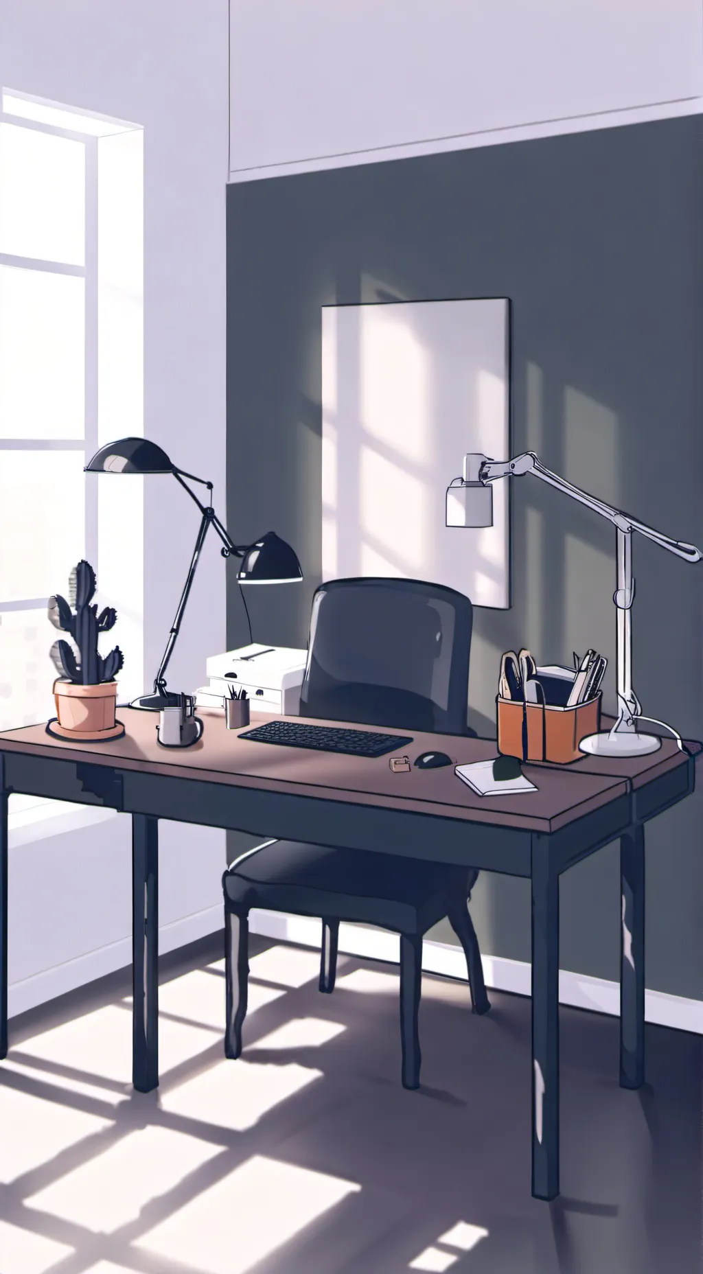 ai character: Job Application background