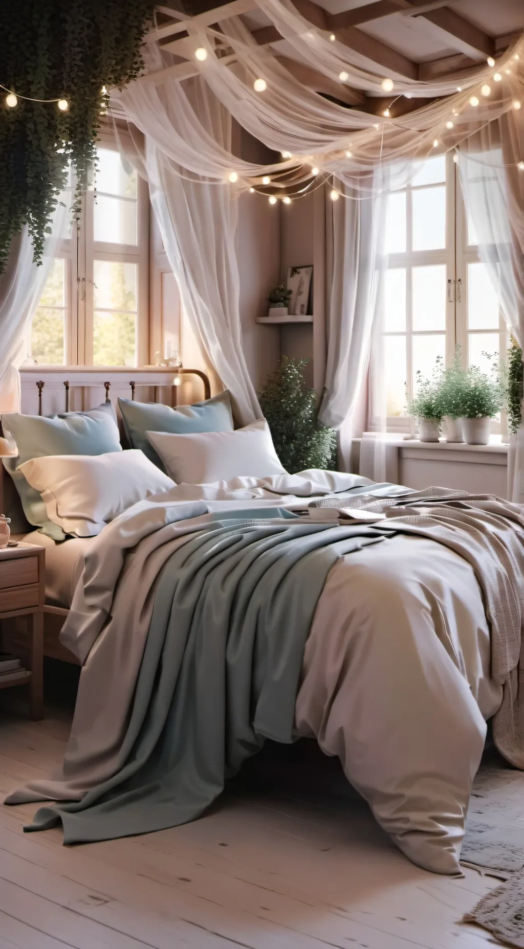 ai character: Sleepover background