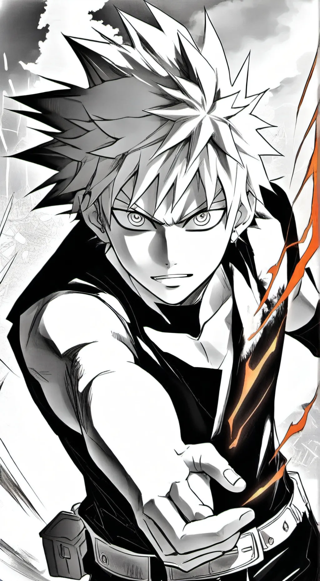 ai character: bakugo ~ background