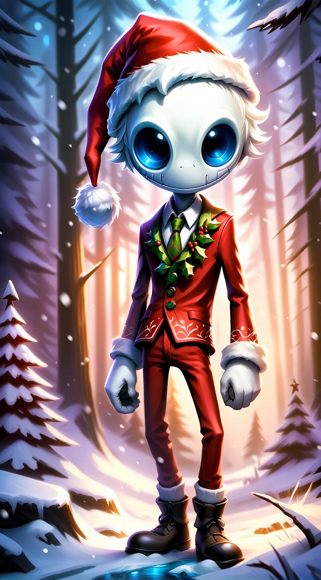 ai character: Creepypasta X-Mas background