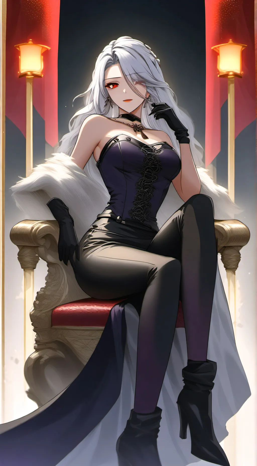 ai character: lady Seraphina  background