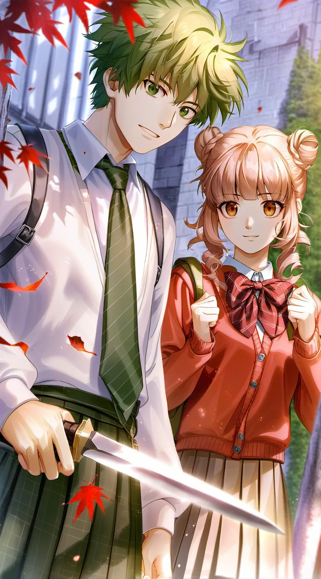 ai character: toga x deku  background