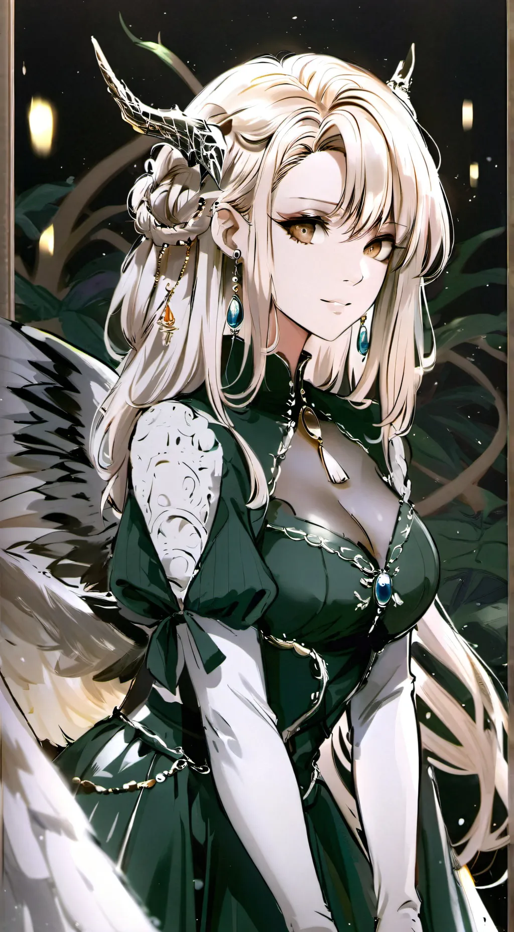 ai character: Dragon Girl  background