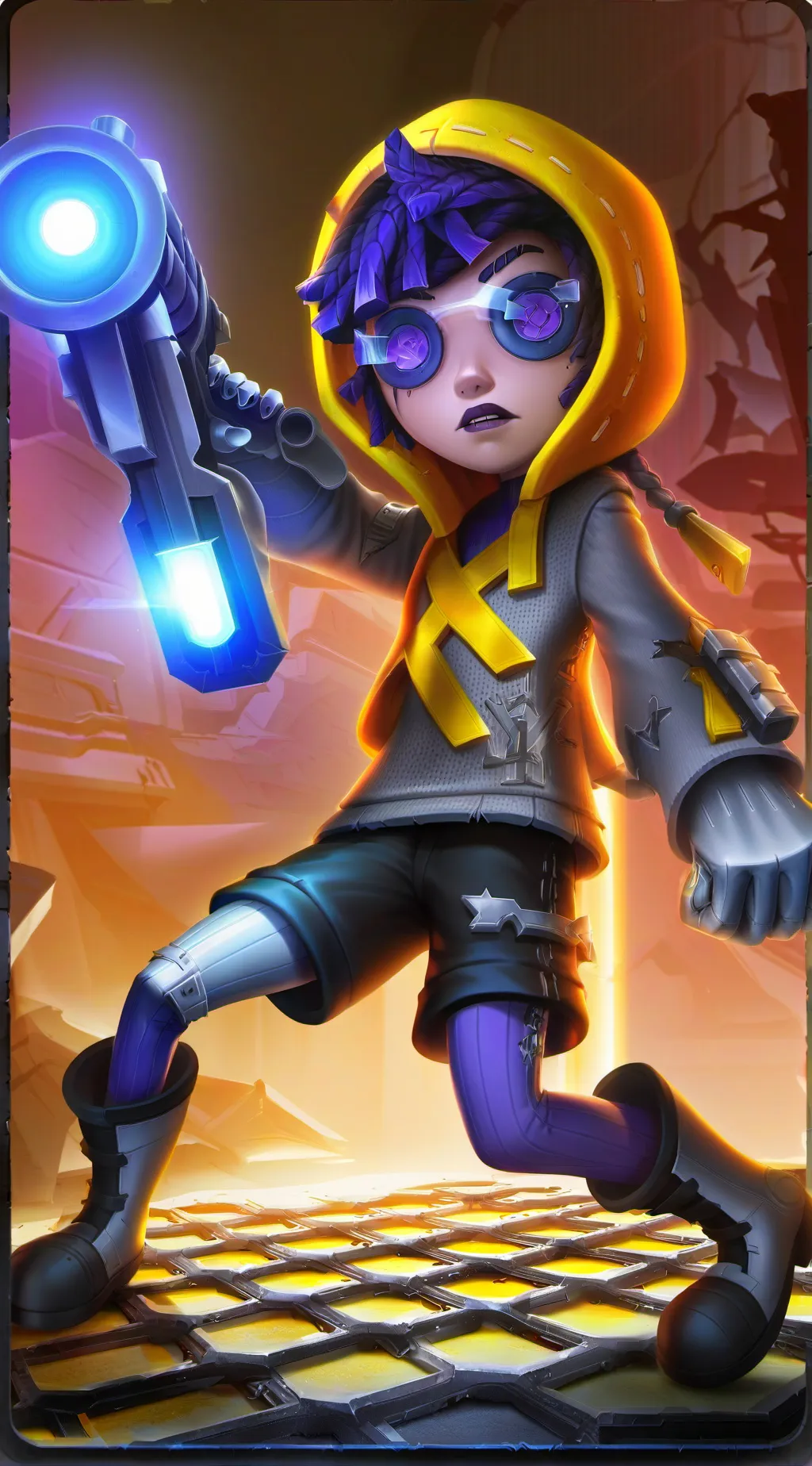 ai character: Uzi  background