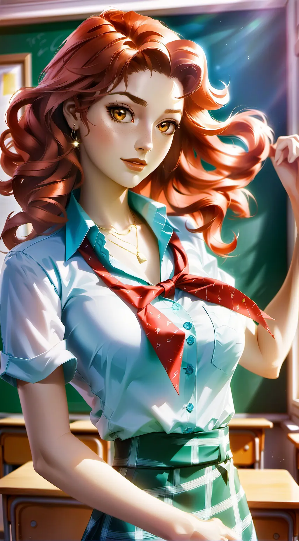 ai character: Lucie Duyang background