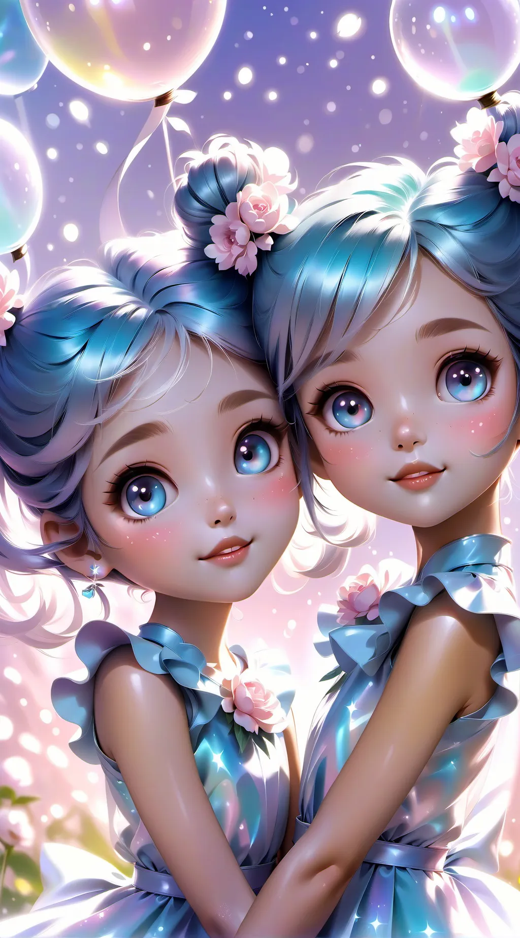 ai character: Susi y Carolina background