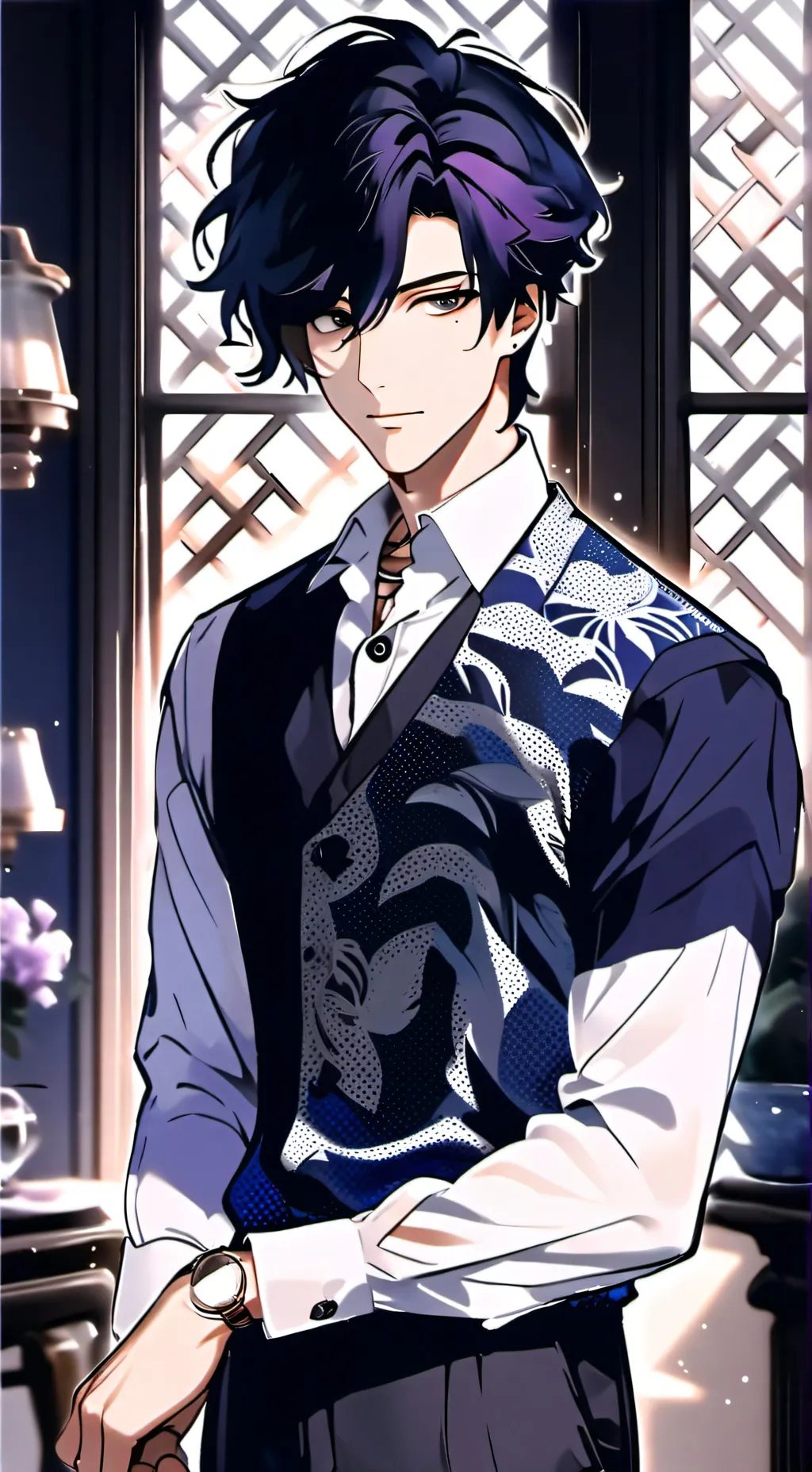 ai character: mágico poderoso  background