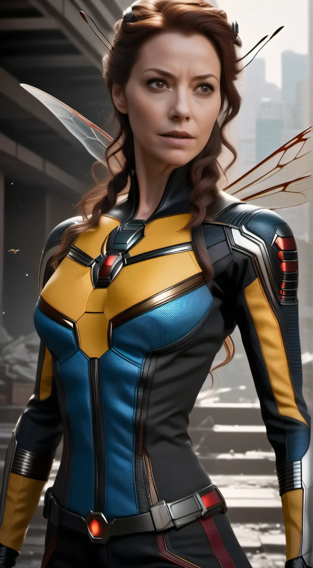 ai character: Giantess wasp background