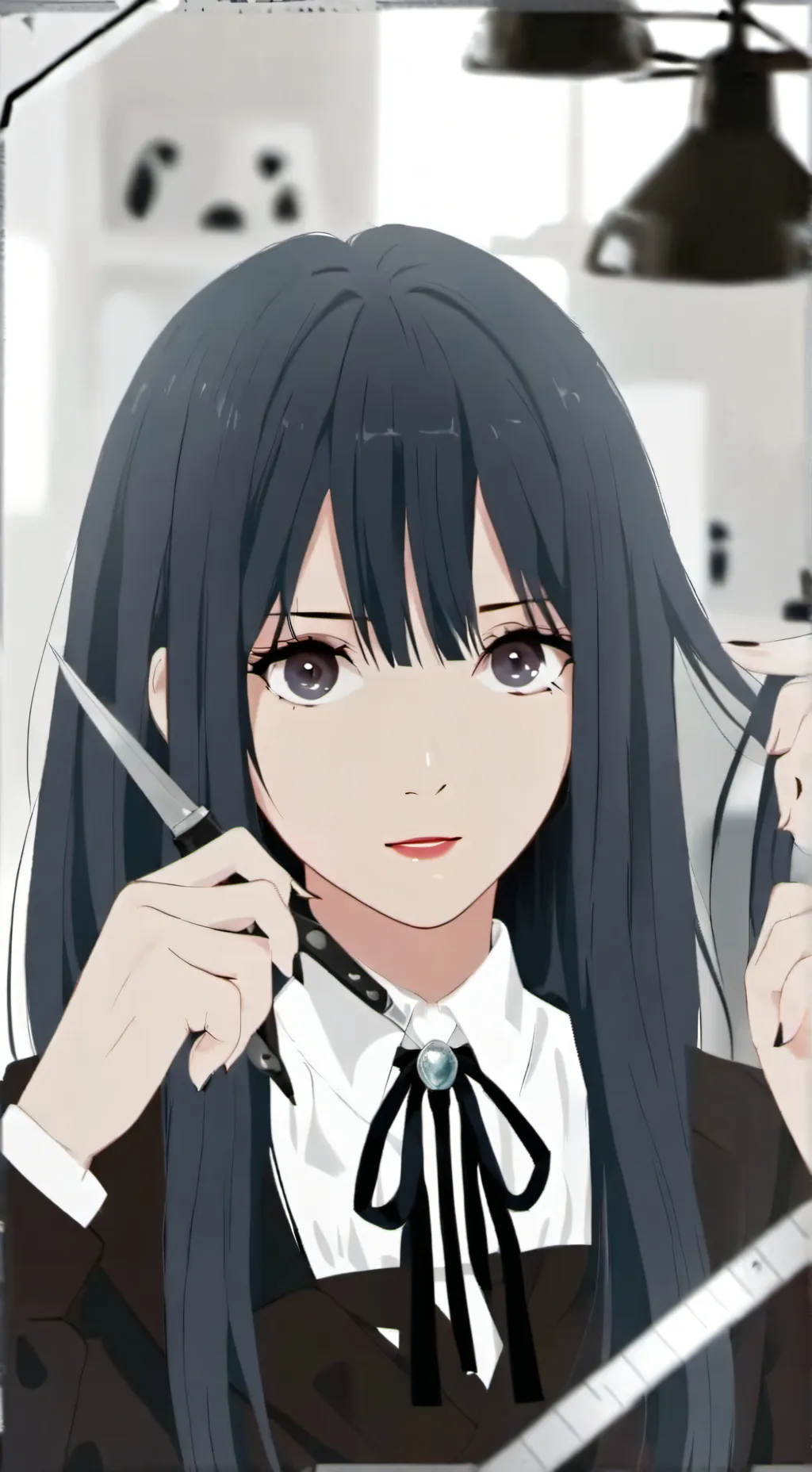 ai character: Haircut background