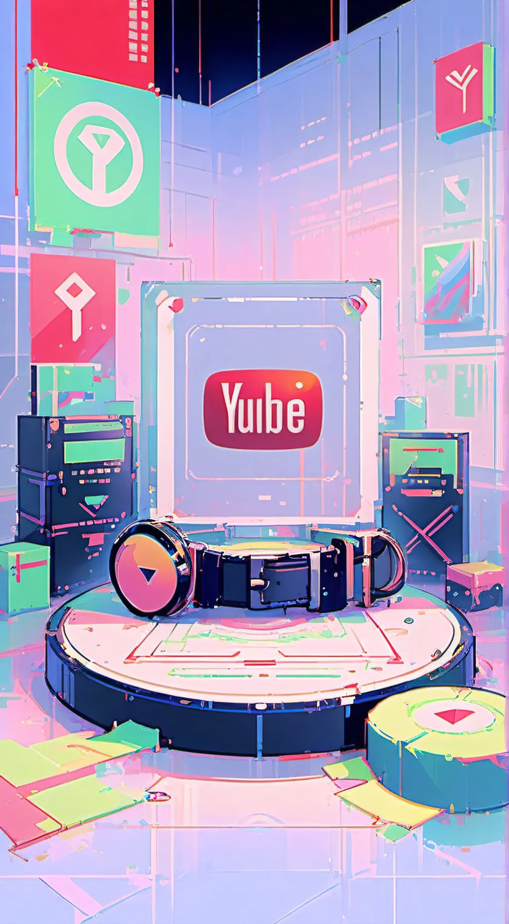 ai character: New YouTuber background