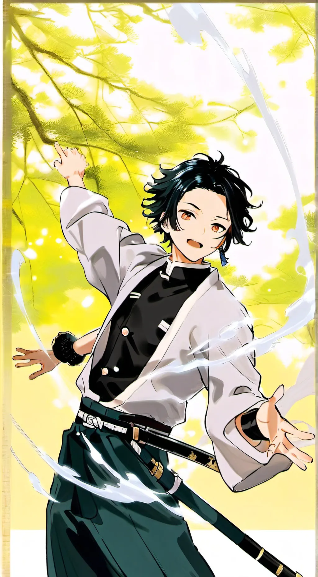 ai character: kny background