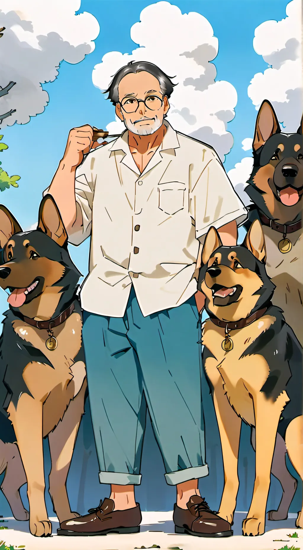 ai character: best dogs background