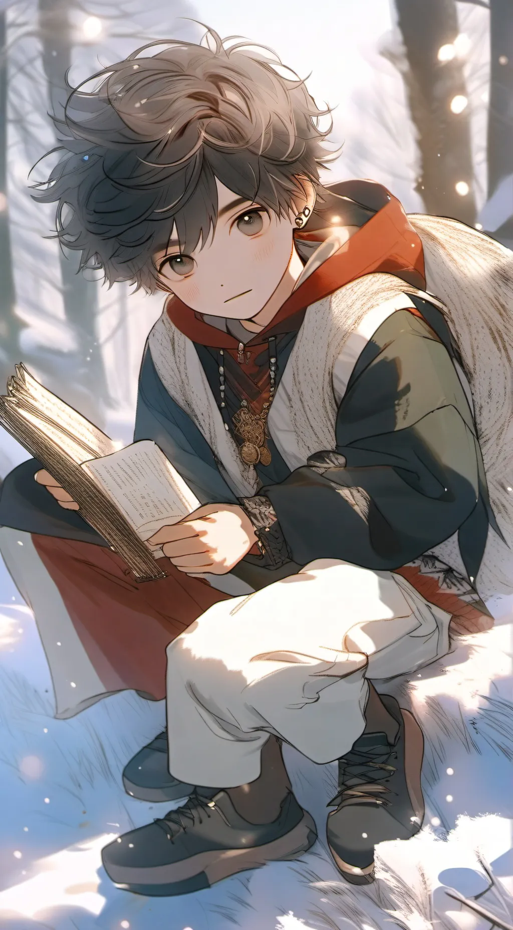 ai character: ash  background