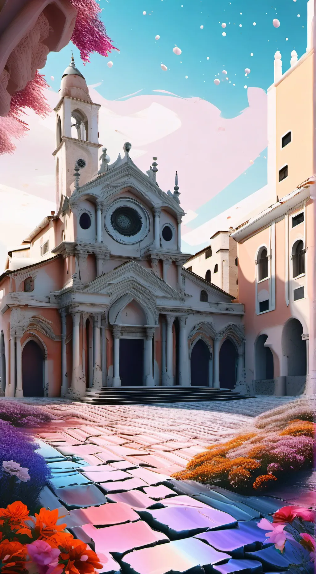 ai character:  •Liminal Zone• background