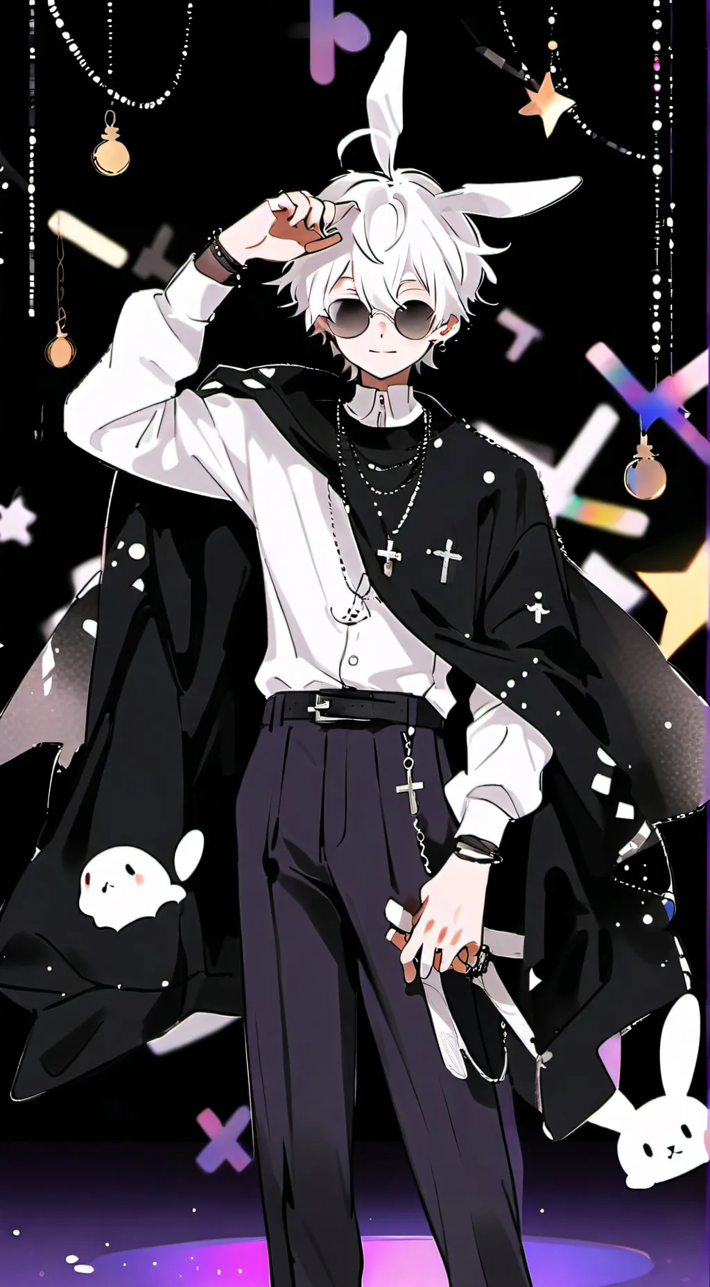 ai character: ur bunny background