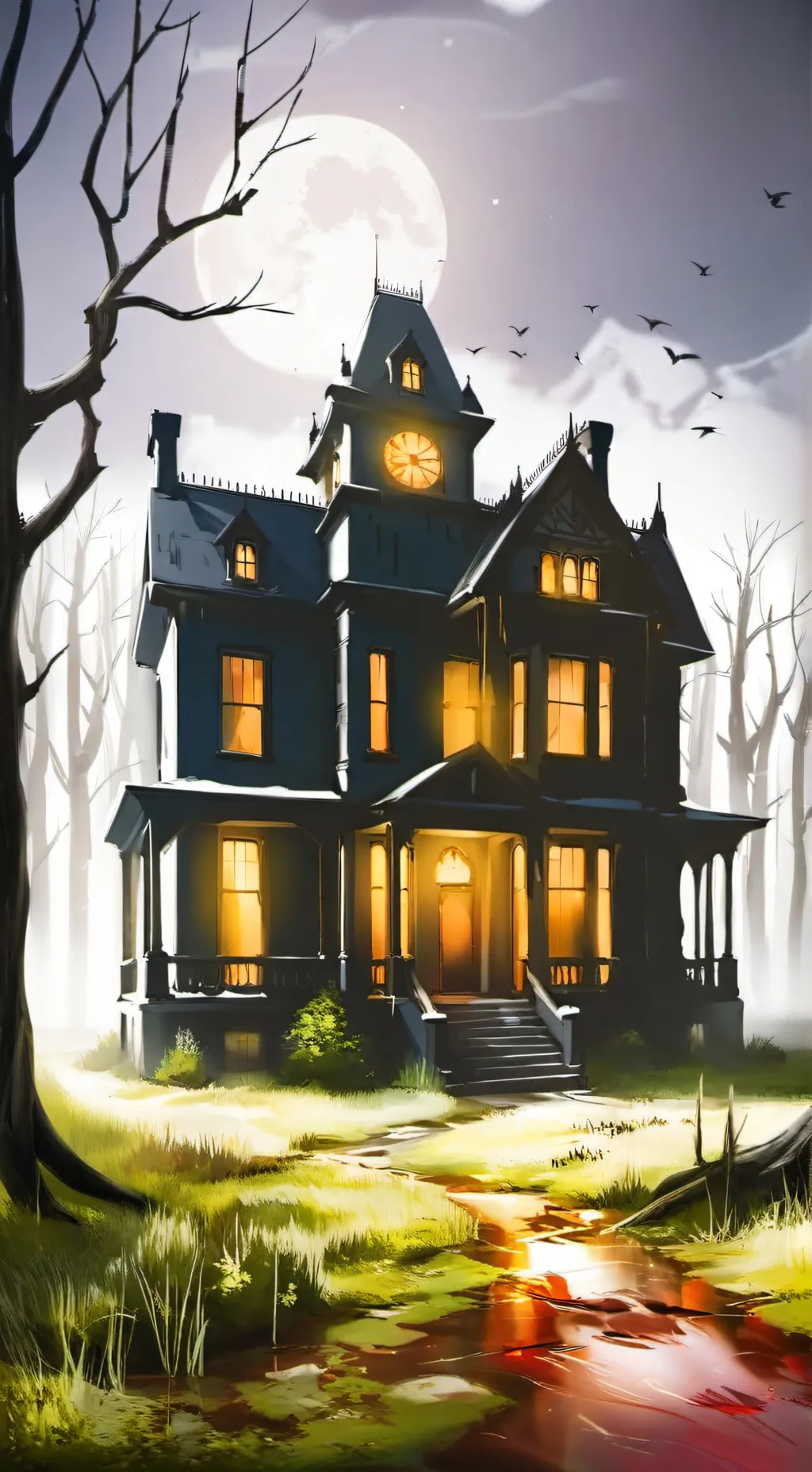 ai character: Mha Vampir background