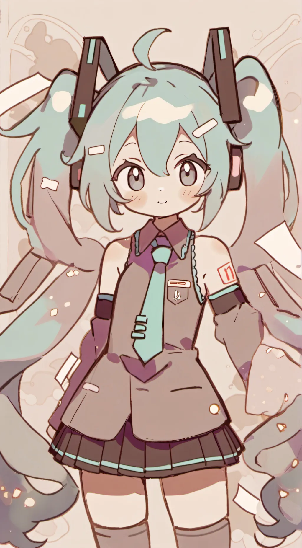 ai character: DW×RB×Miku background