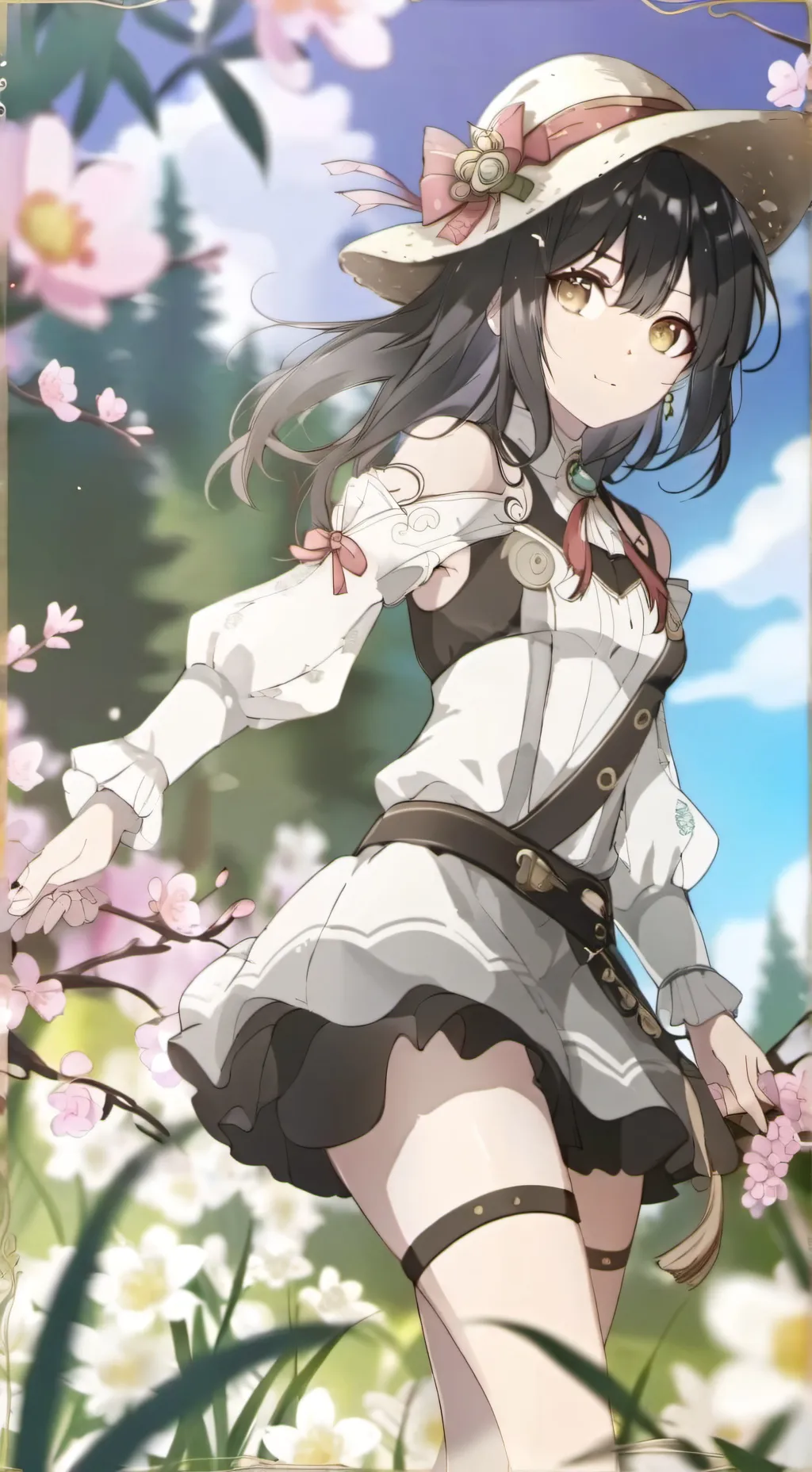 ai character: Saria  background