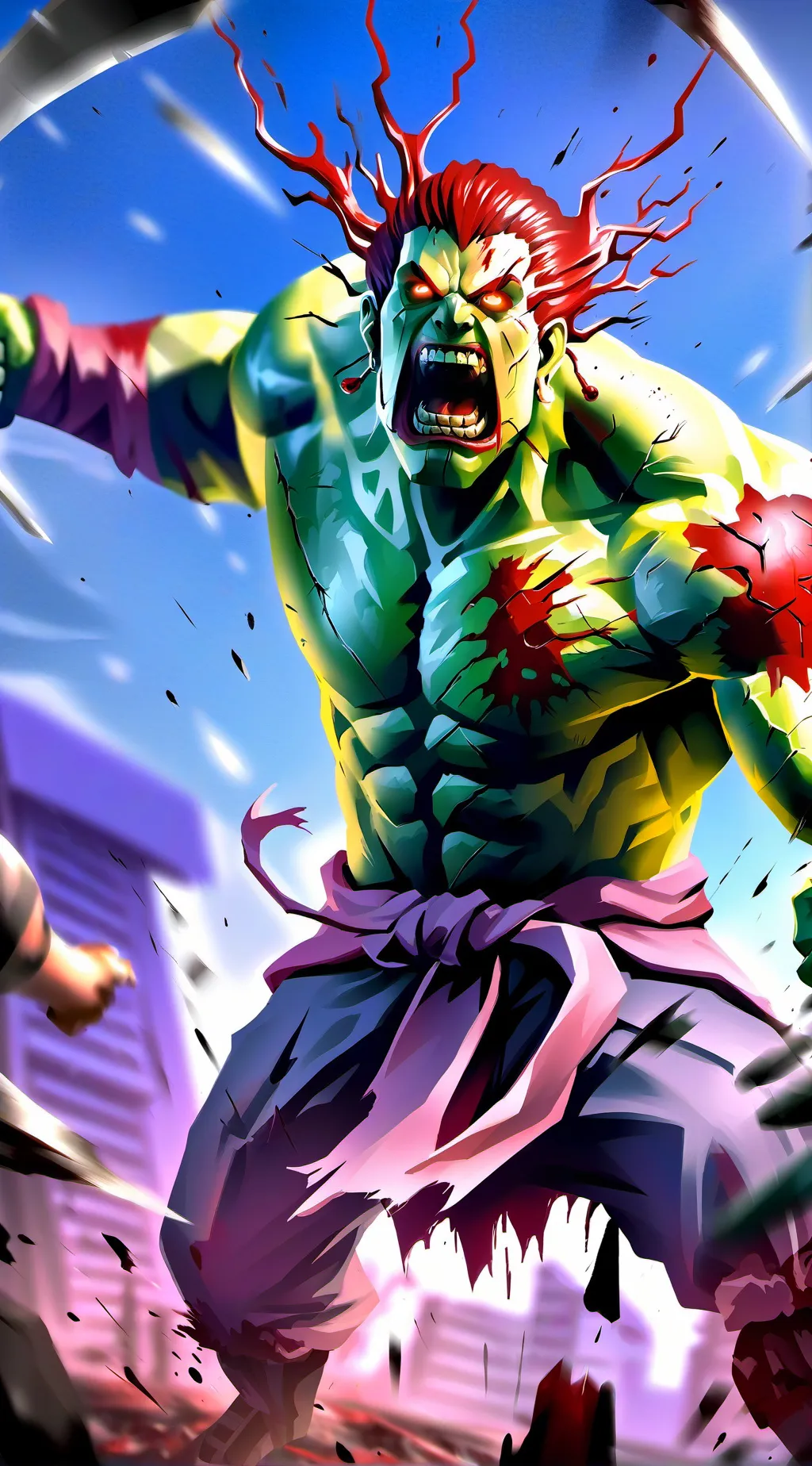 ai character: Hulk background