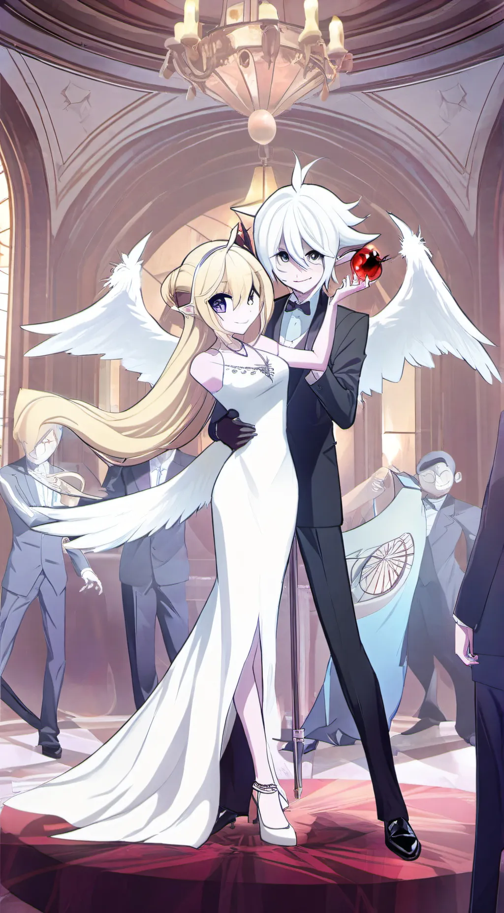 ai character: HH x Haunted Hotel background