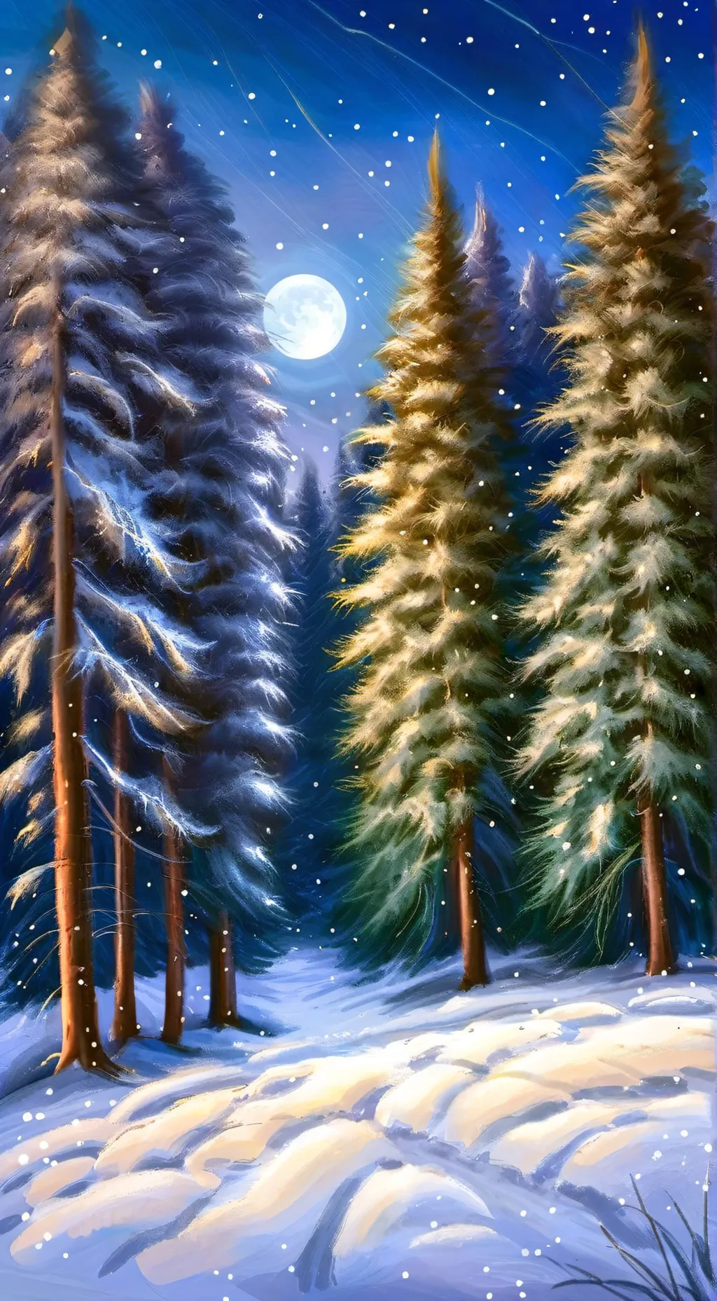 ai character: KNY christmas!  background