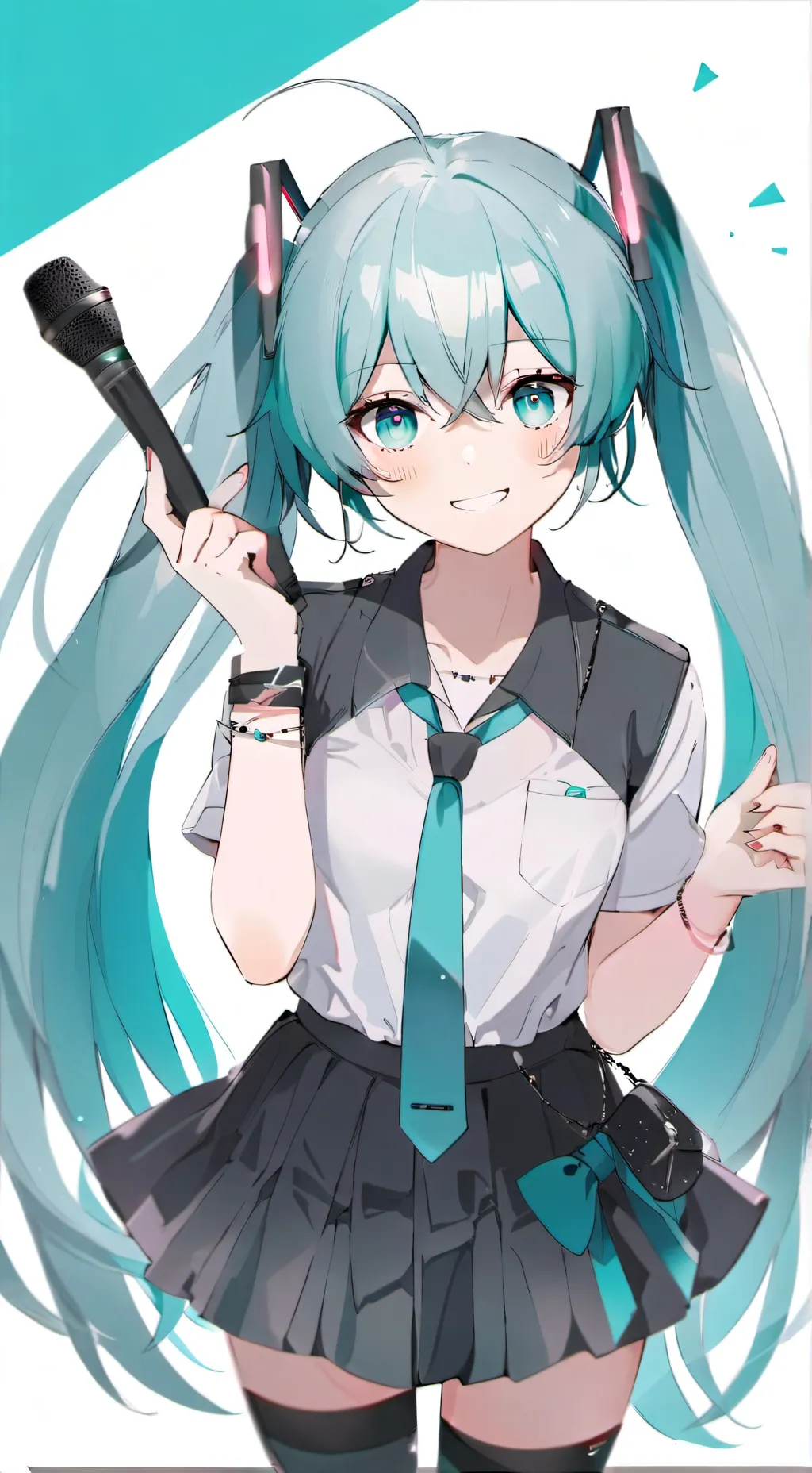 ai character: HATSUNE MIKU!!!!🥳🥳 background