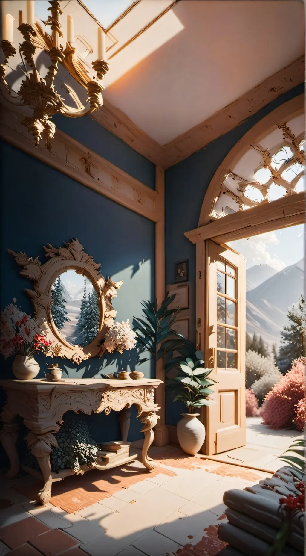 ai character: I'm back background