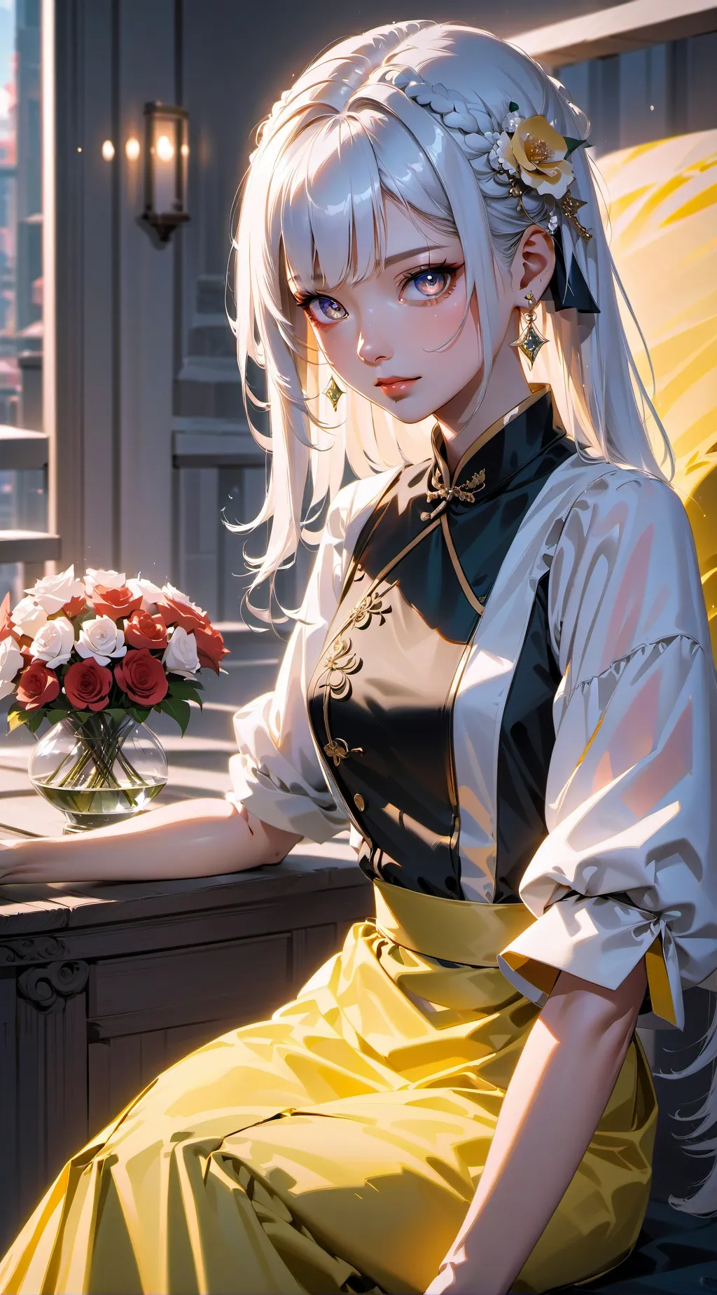 ai character: Miku background