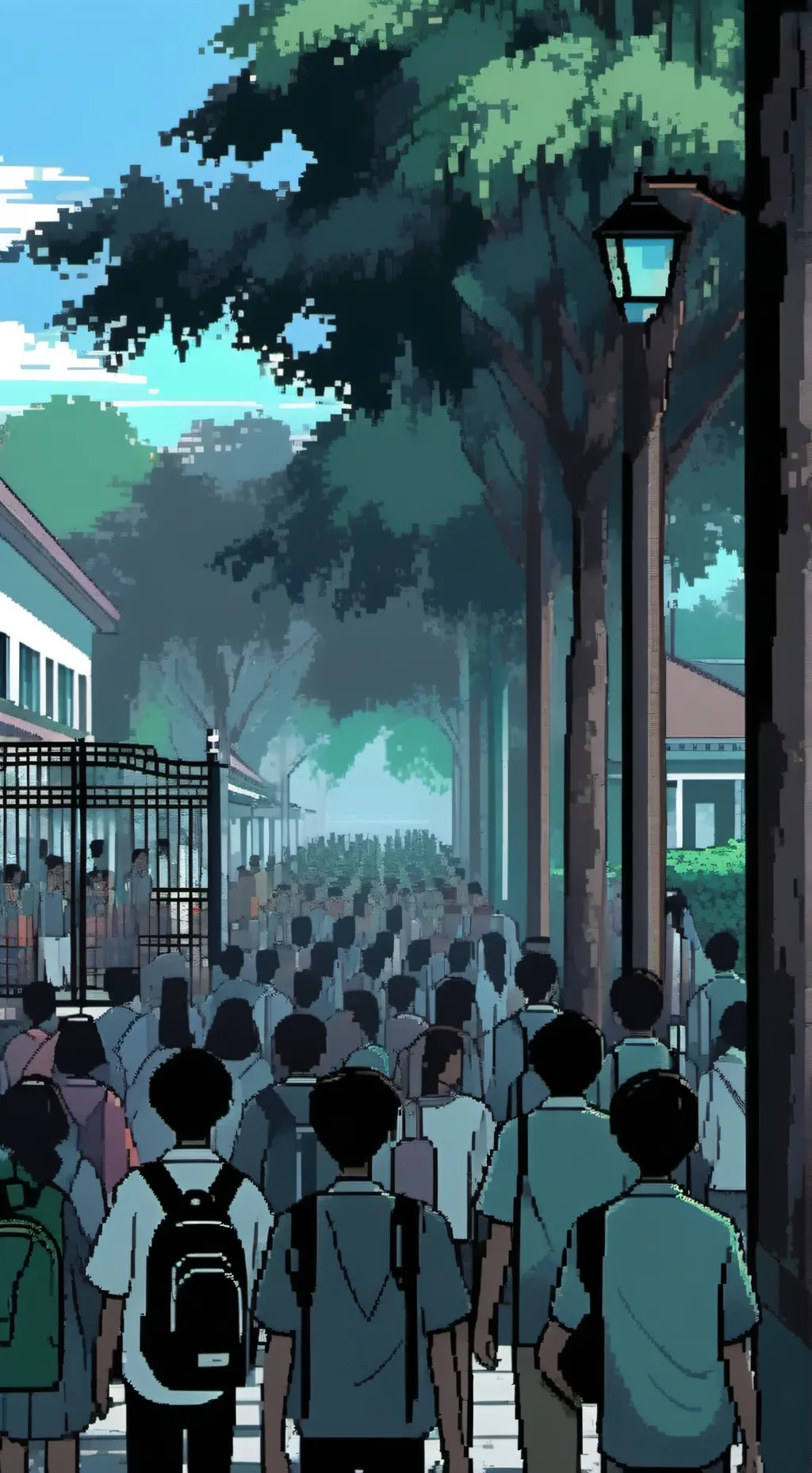 ai character: First day of SHS background