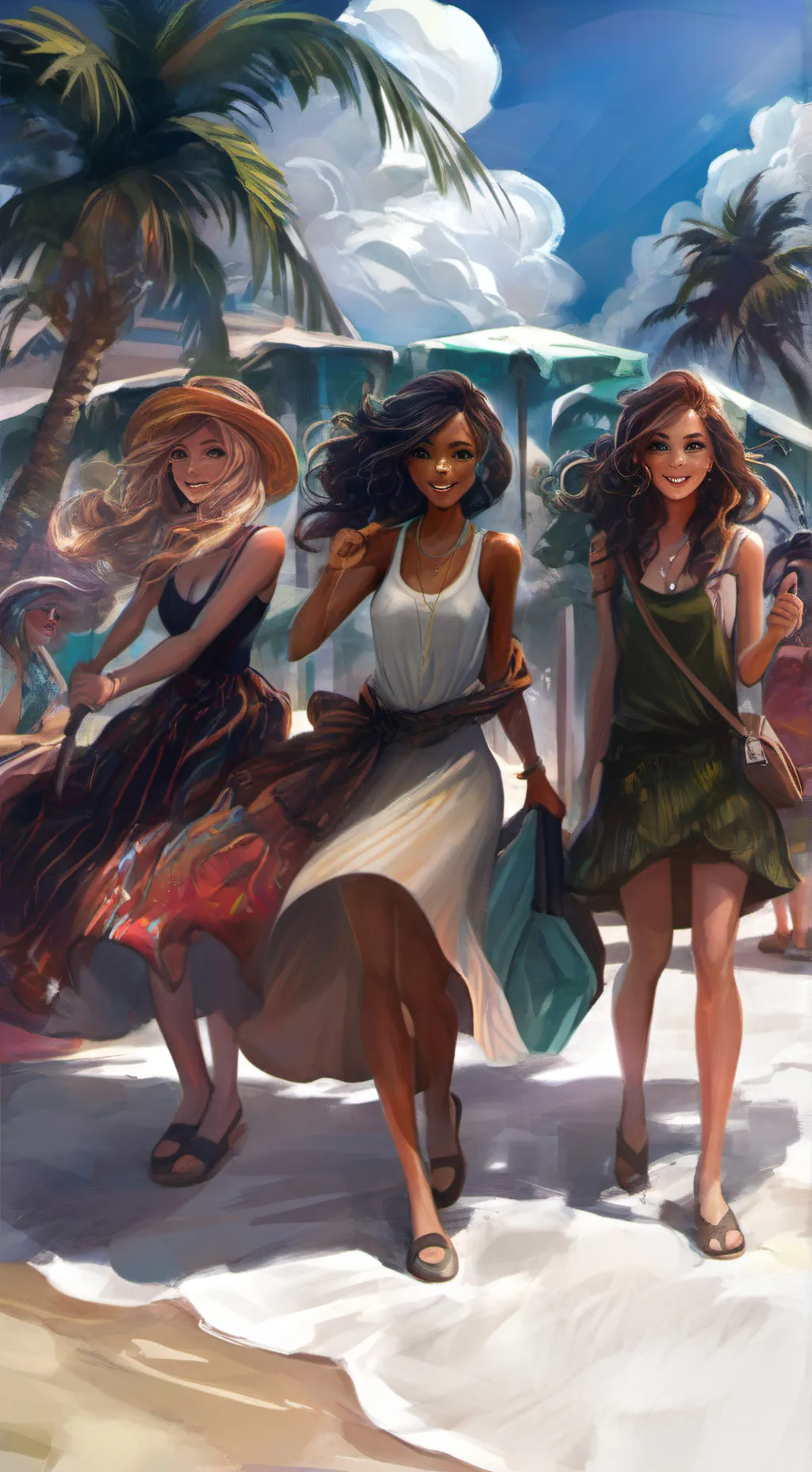 ai character: elis and friends  background