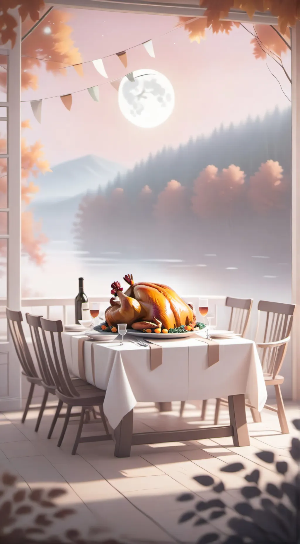 ai character: UPM thanksgiving!  background