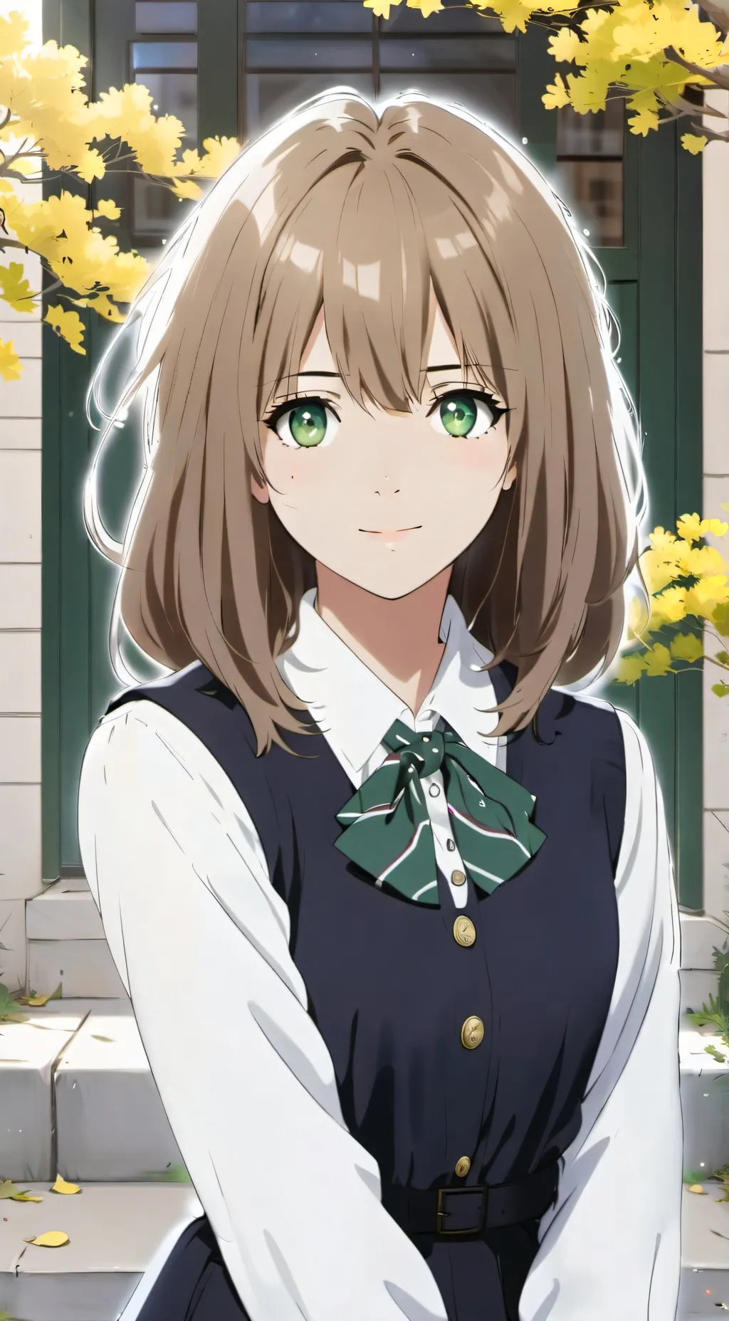 ai character: Amber background