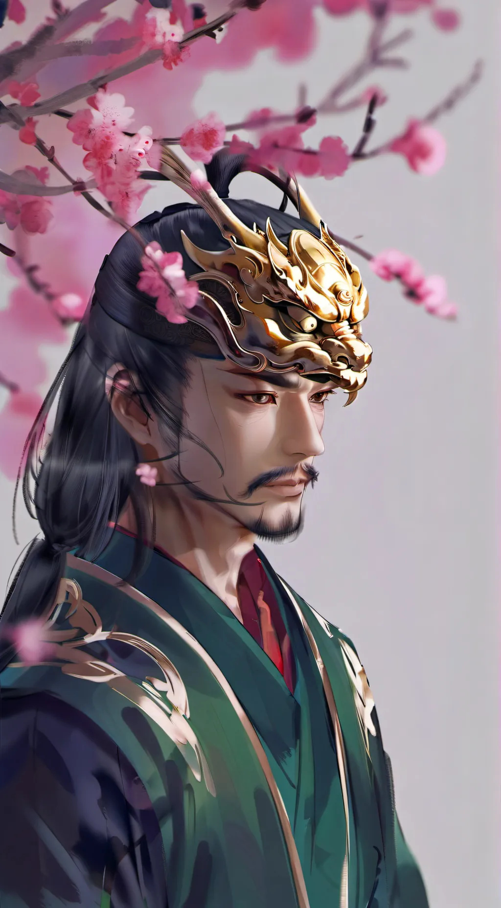 ai character: Самурай  background