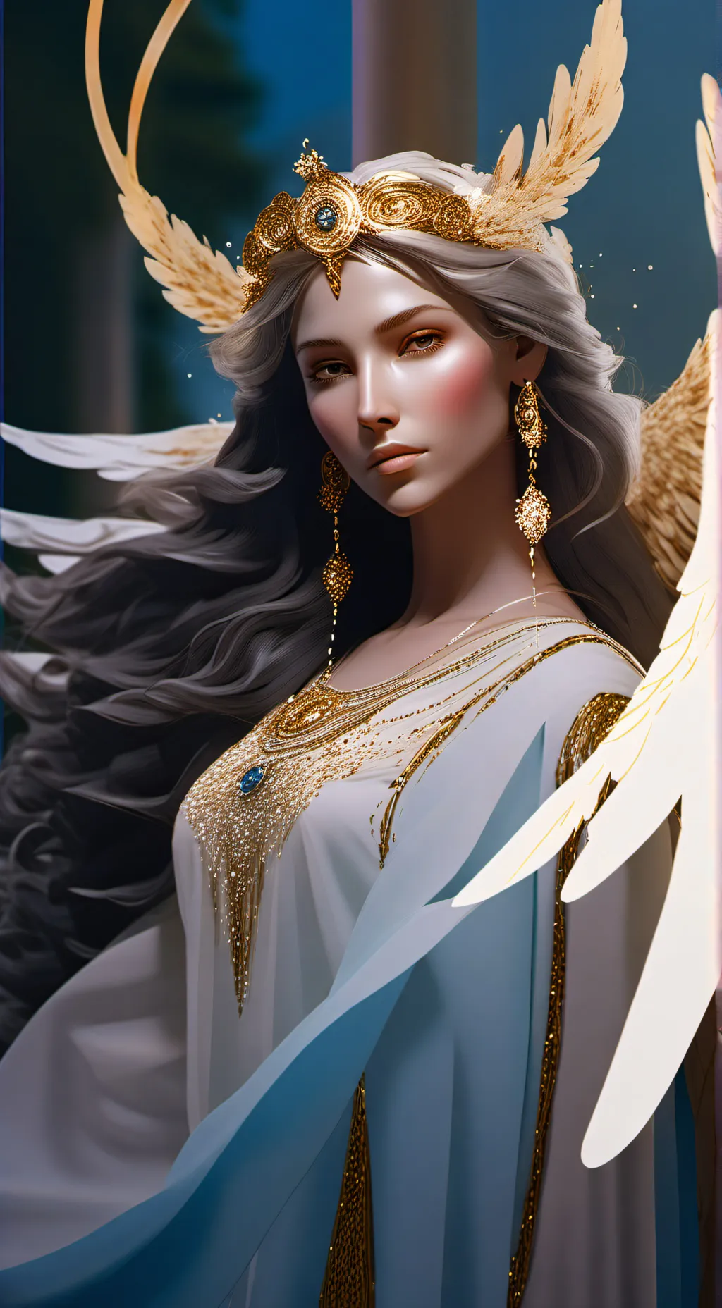 ai character: angel background