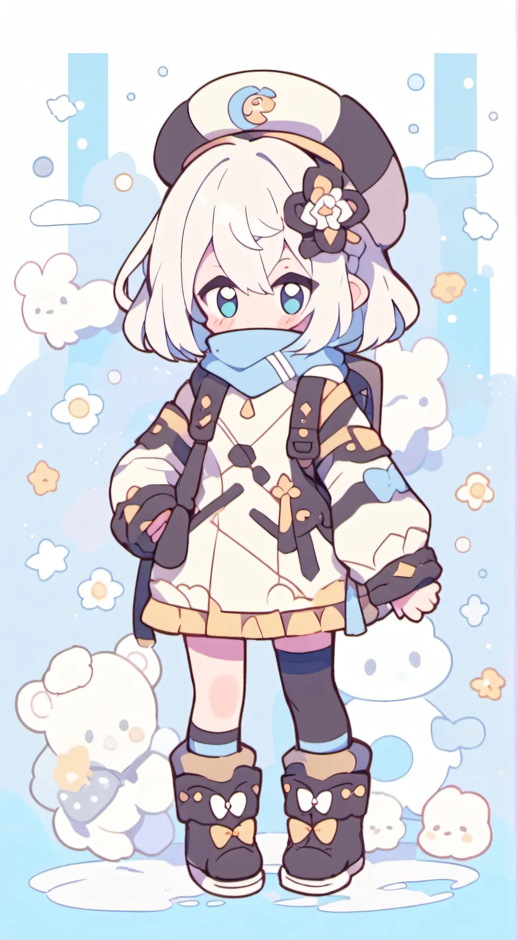 ai character: MHA kiss count background