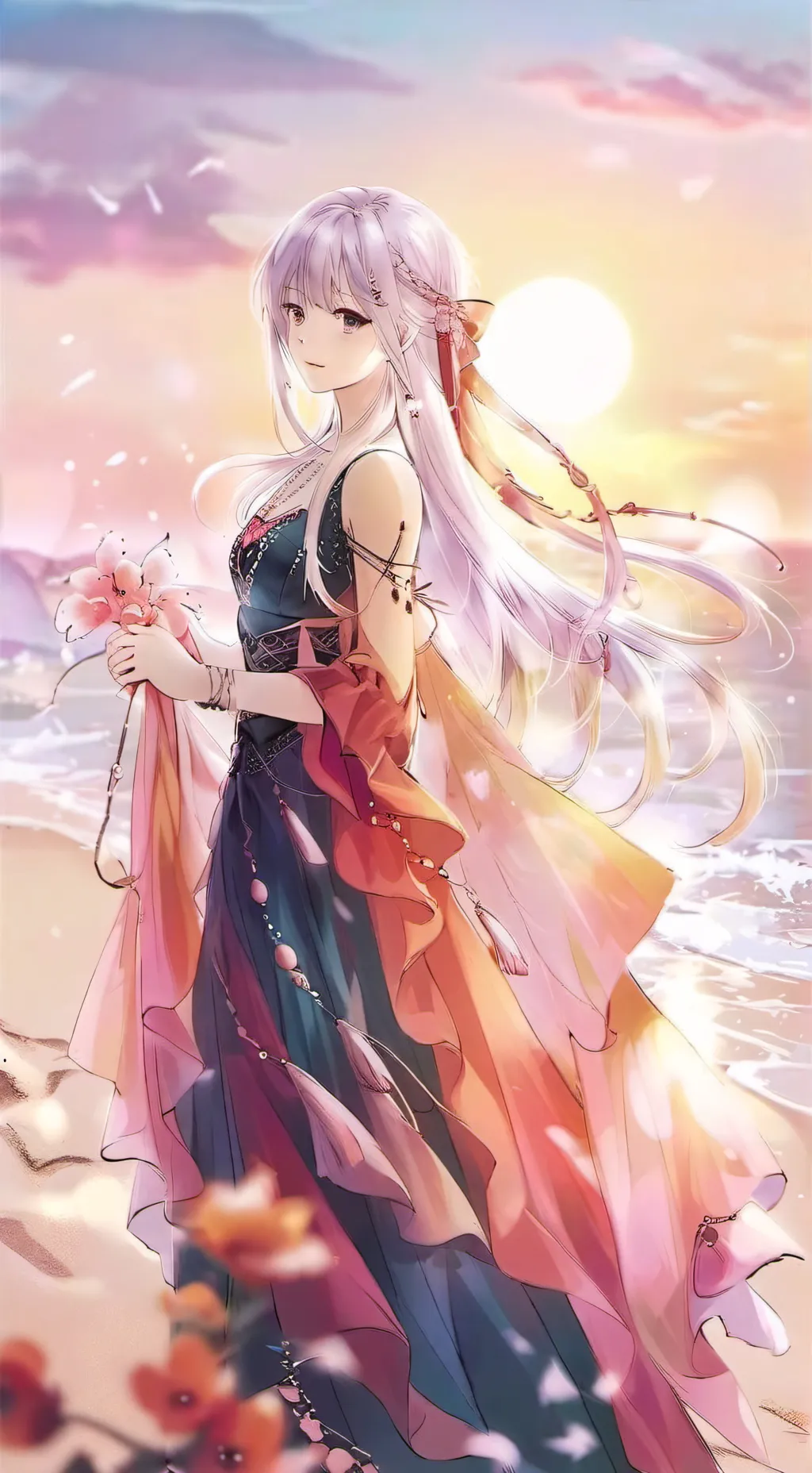 ai character: Luna background