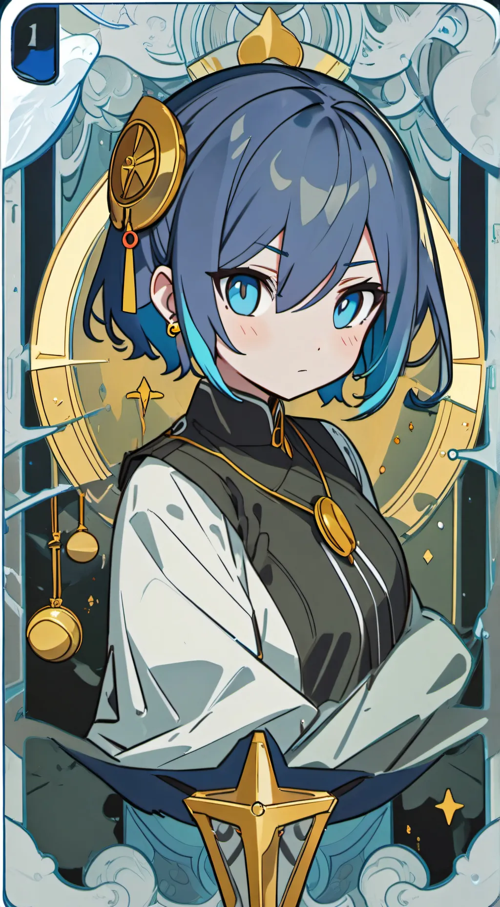 ai character: bella the wolf hat background