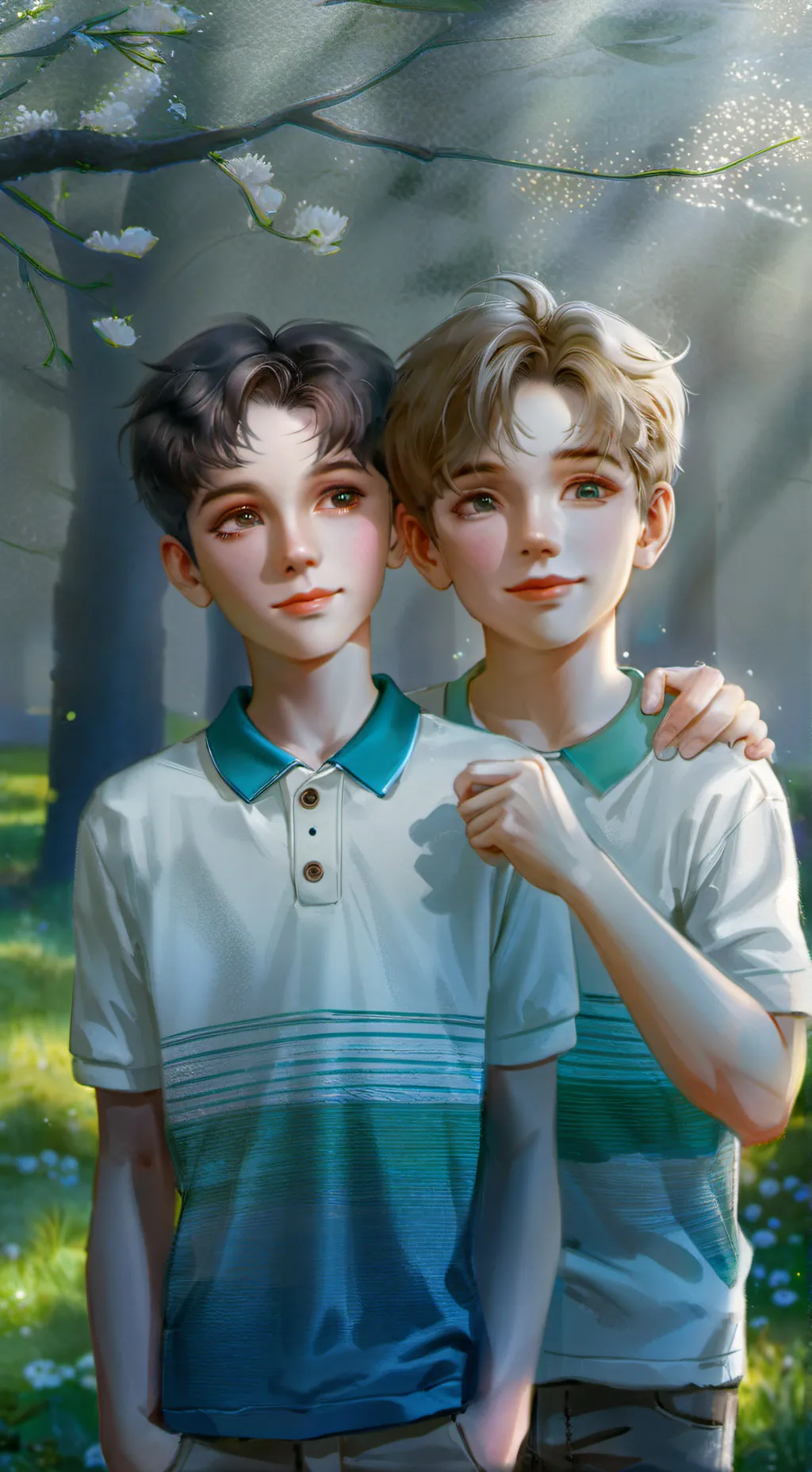 ai character: naufal and hariz background