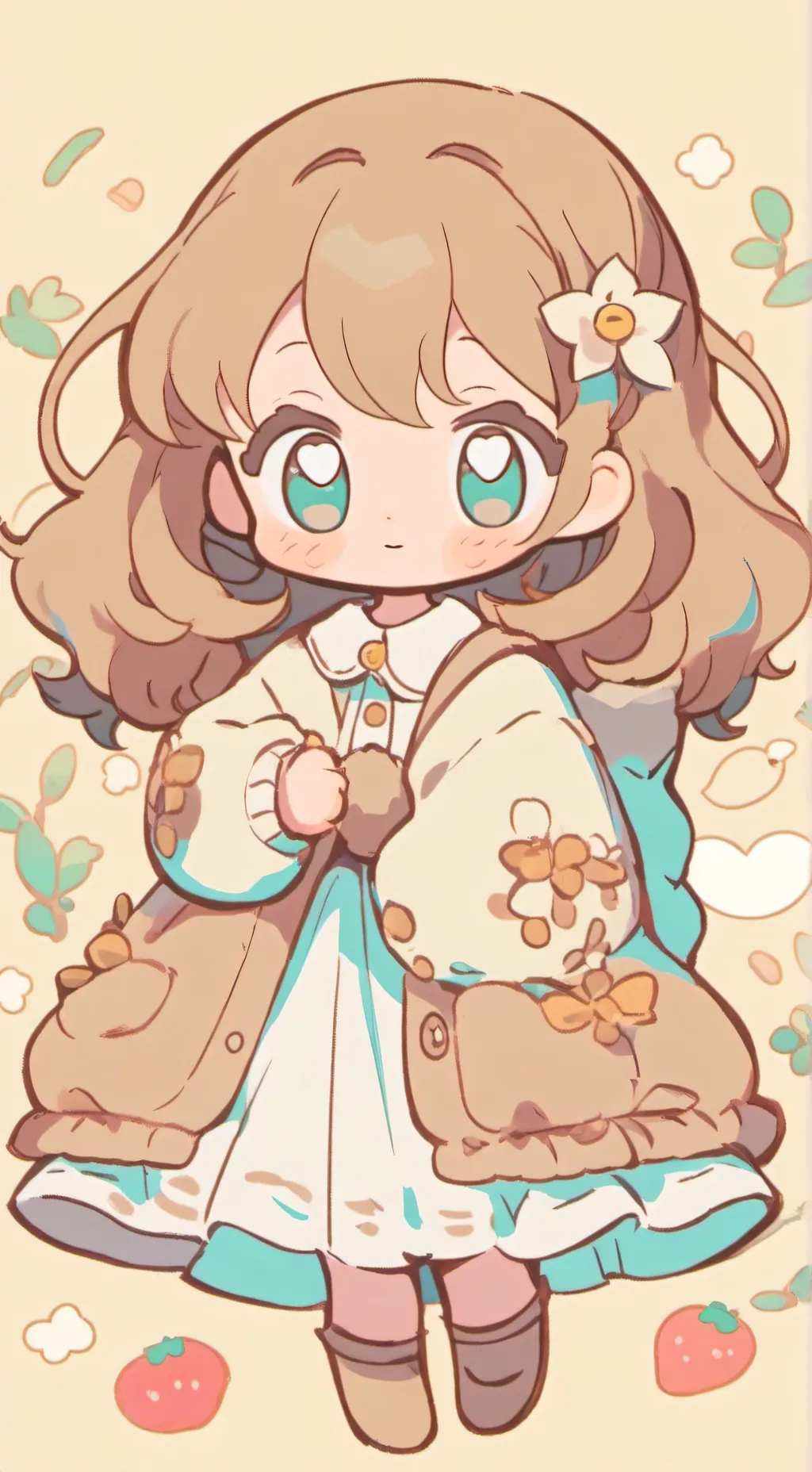 ai character: 🥐Булочка🤎 background