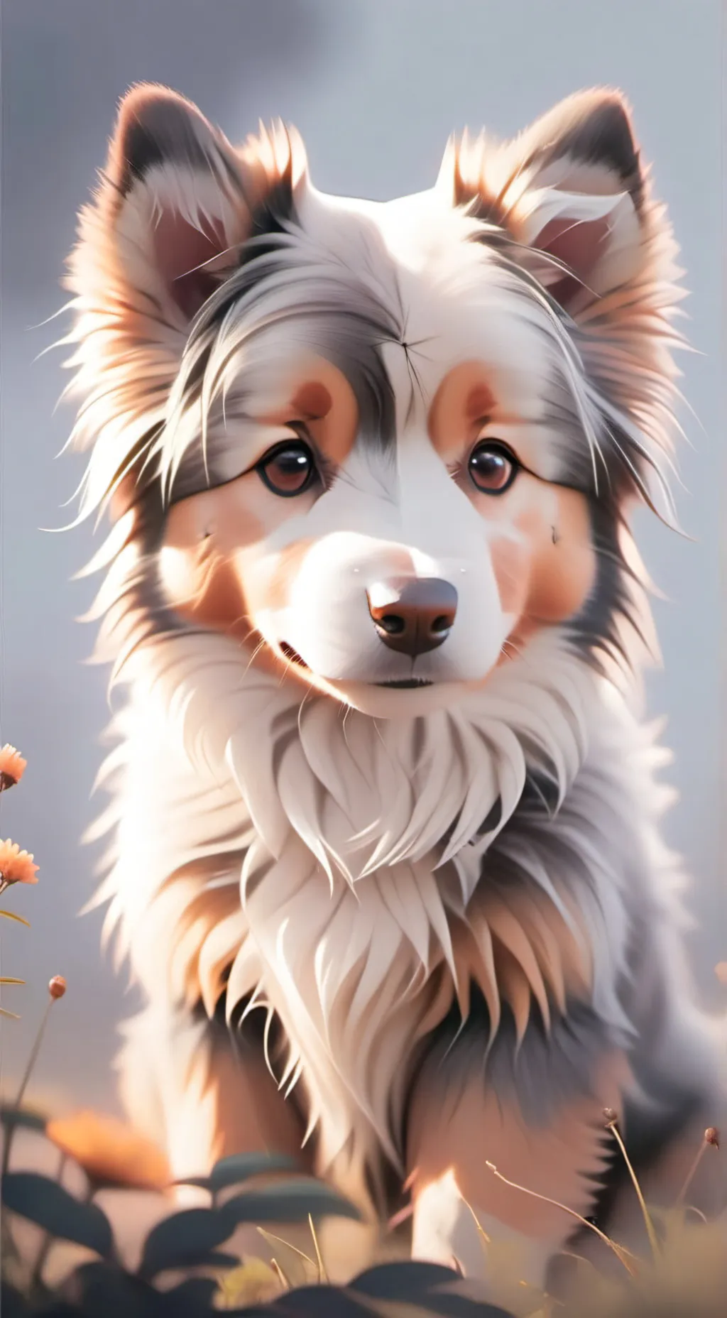 ai character: scruffy background