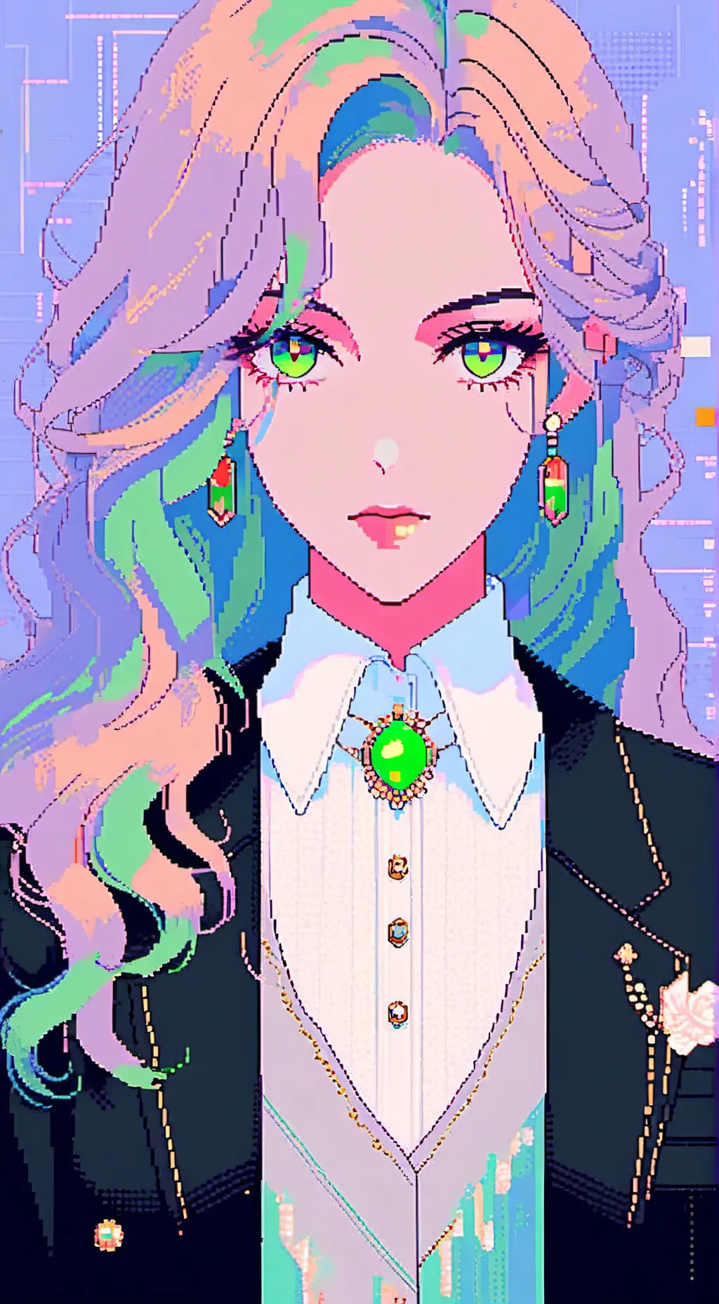 ai character: Mysterious Woman background