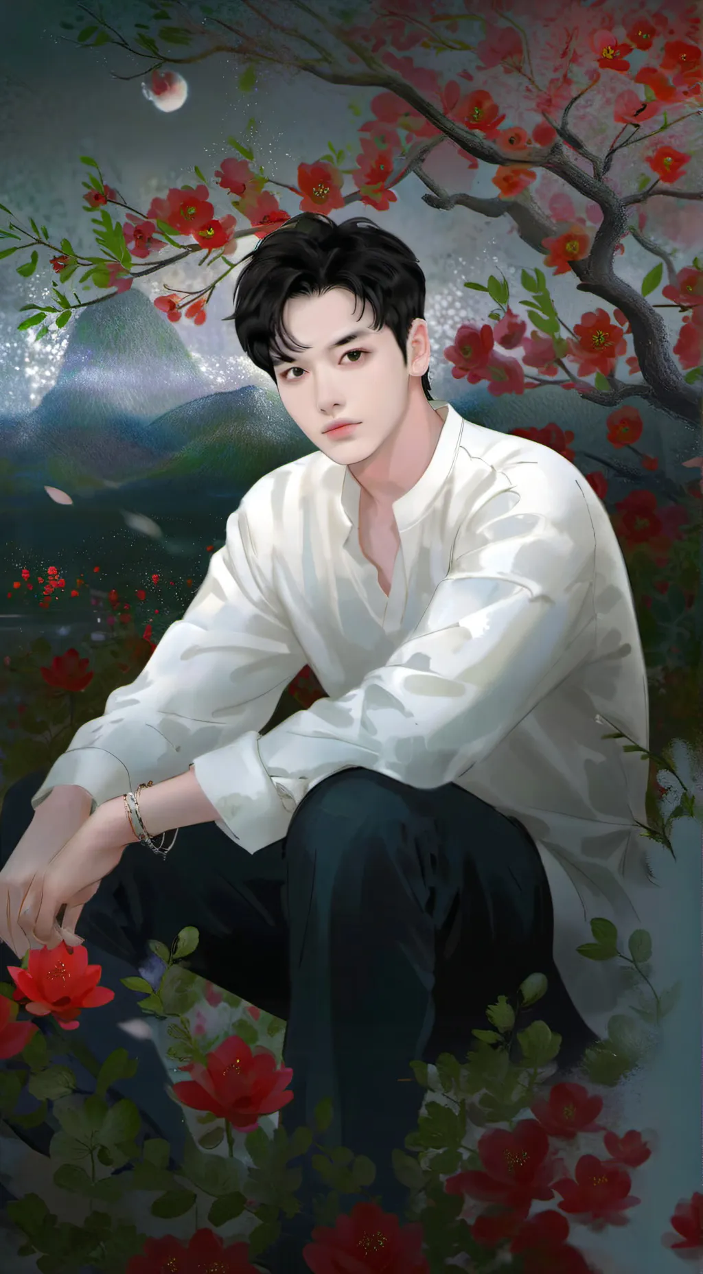 ai character: Alexandre  background