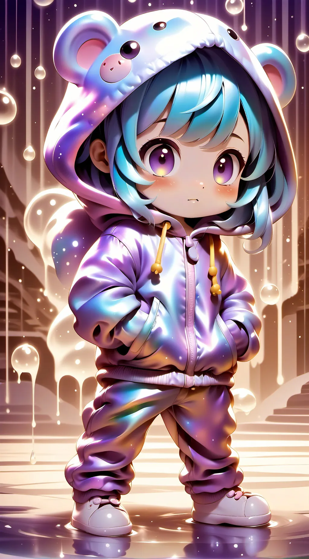 ai character: hazel background