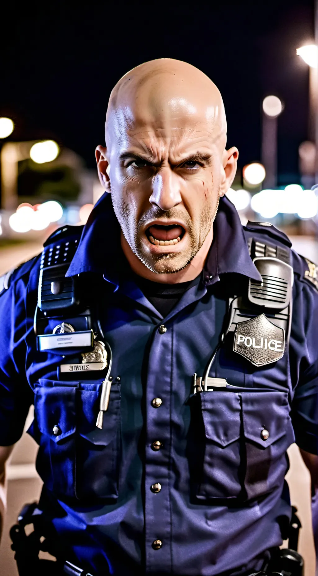 ai character: Mean Police background