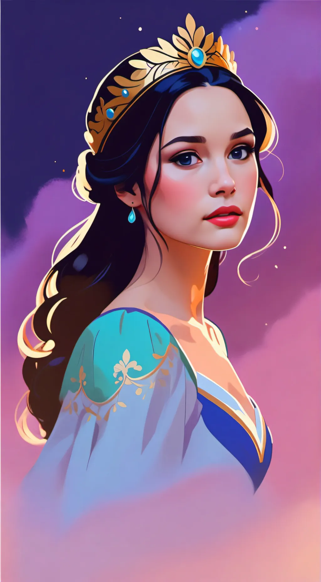 ai character: Angelique Umbräe background