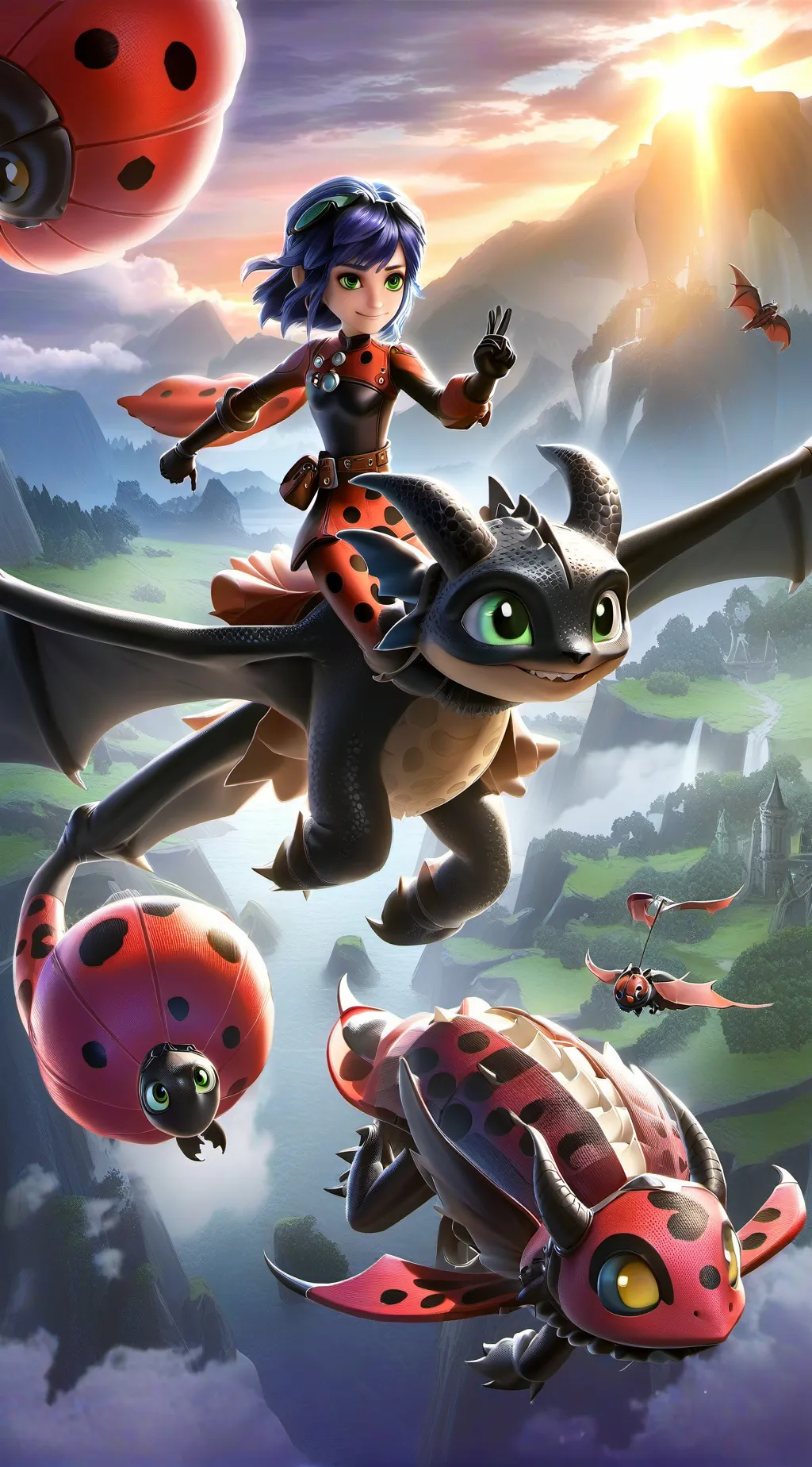 ai character: mlb x httyd background